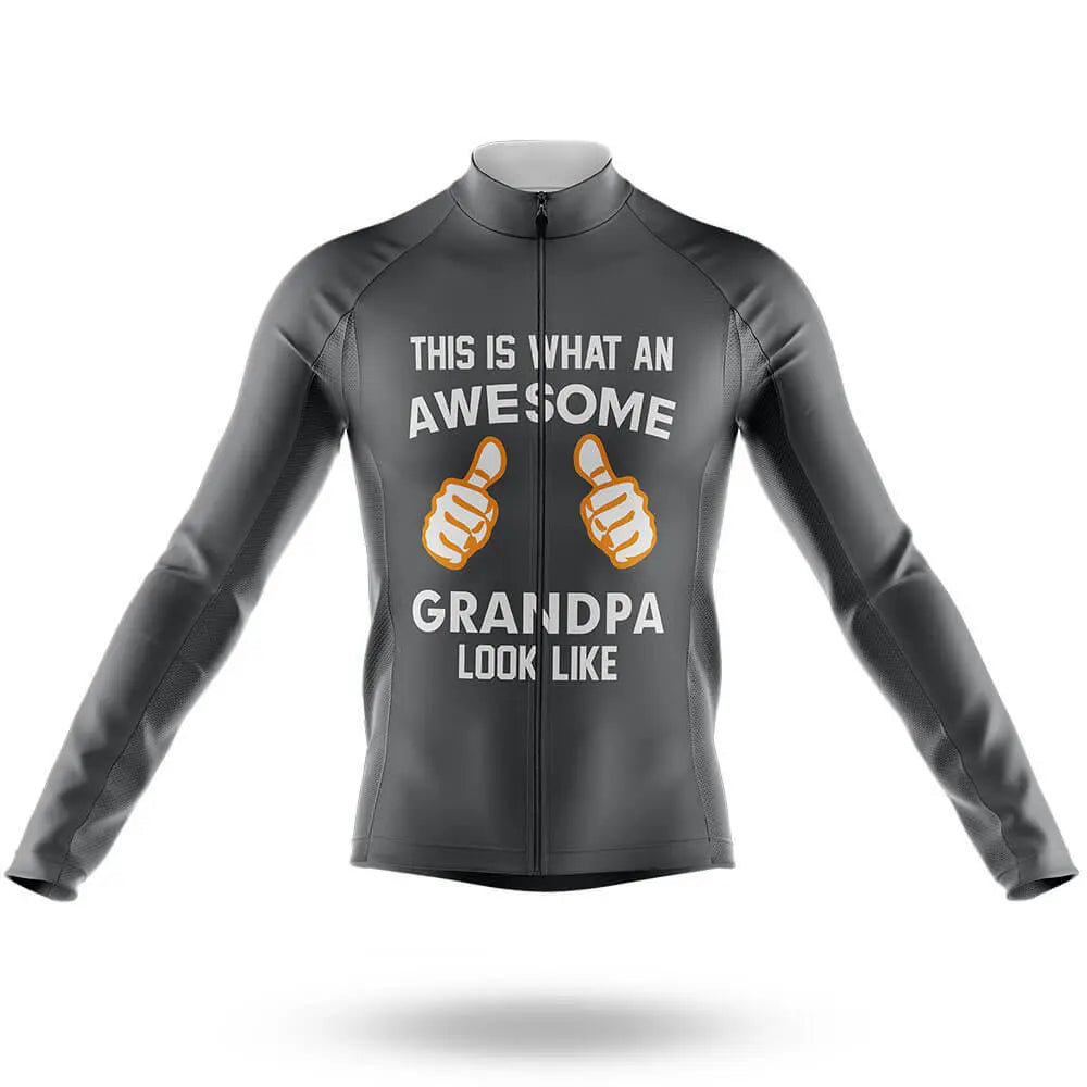 Awesome Grandpa V3 - Grey - Men's Cycling Kit
