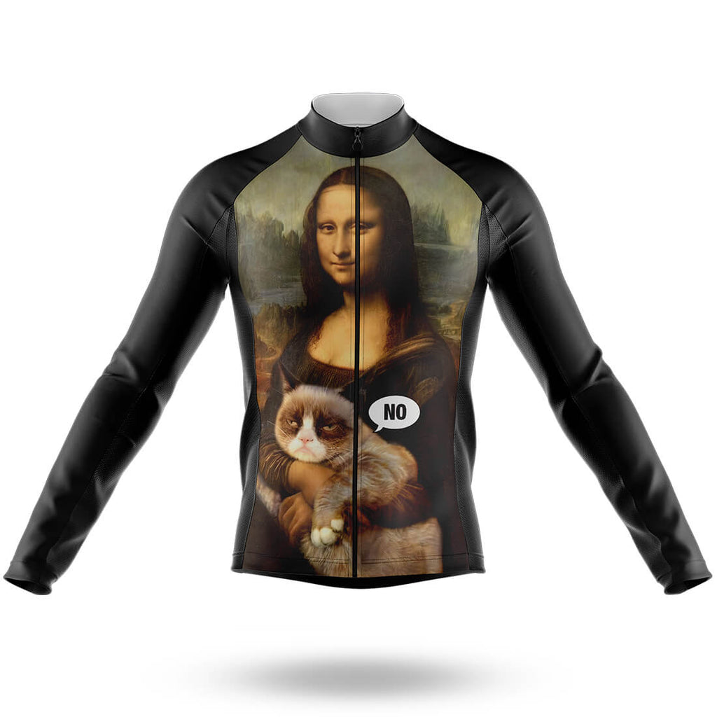 Mona Lisa With Cat - Men's Cycling Kit