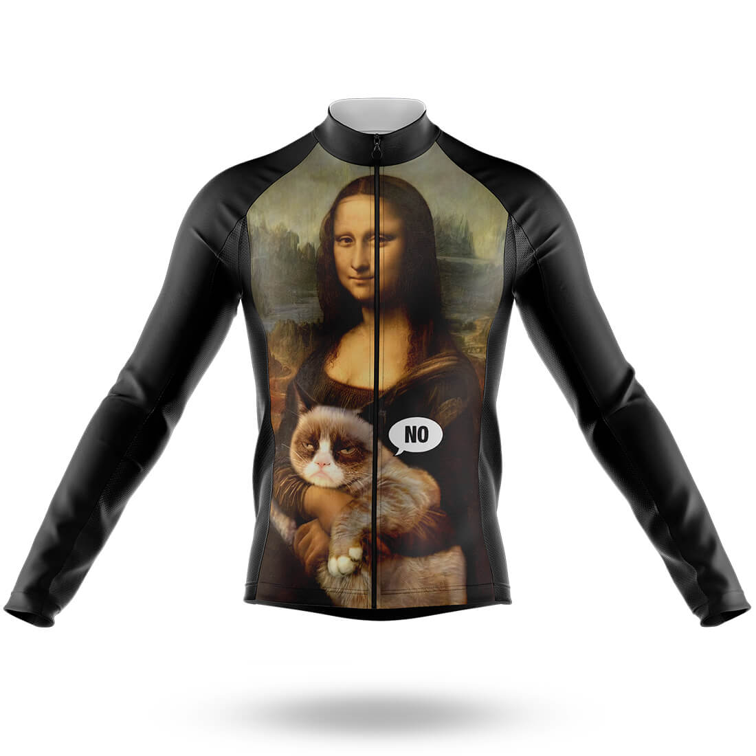 Mona Lisa With Cat - Men's Cycling Kit