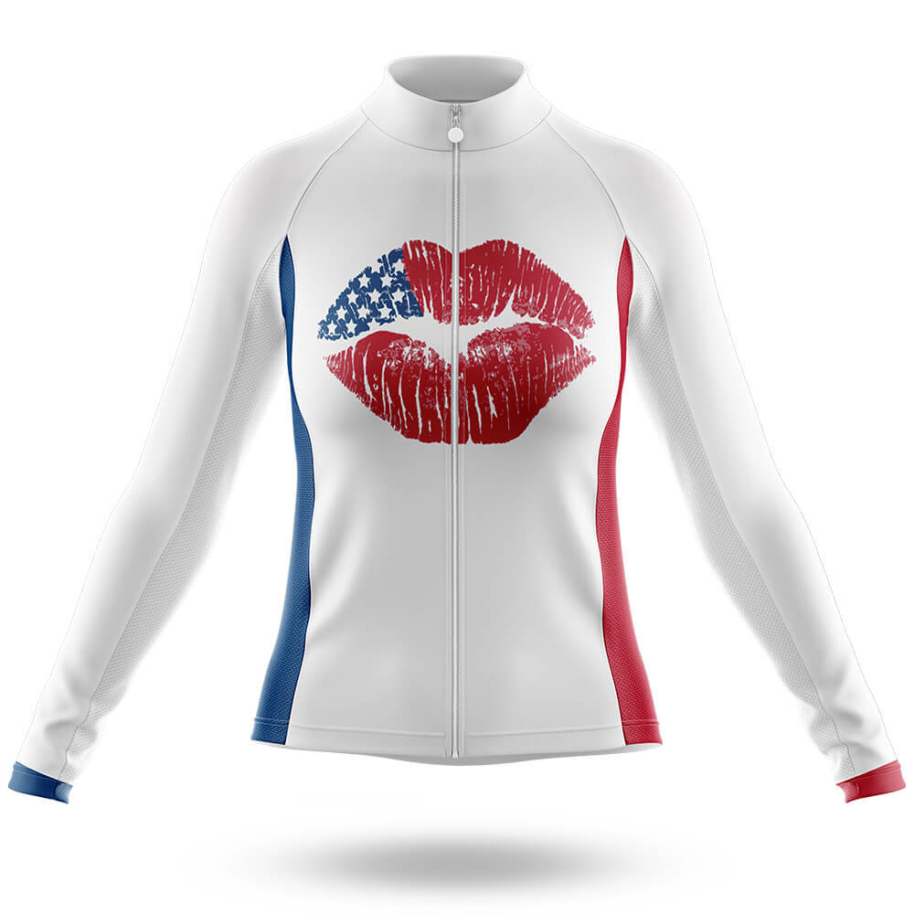 American Flag Lips - Women's Cycling Kit
