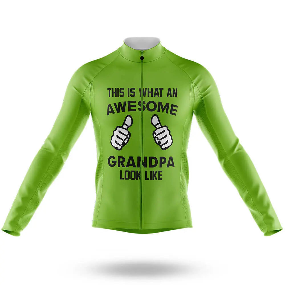 Awesome Grandpa V3 - Green - Men's Cycling Kit