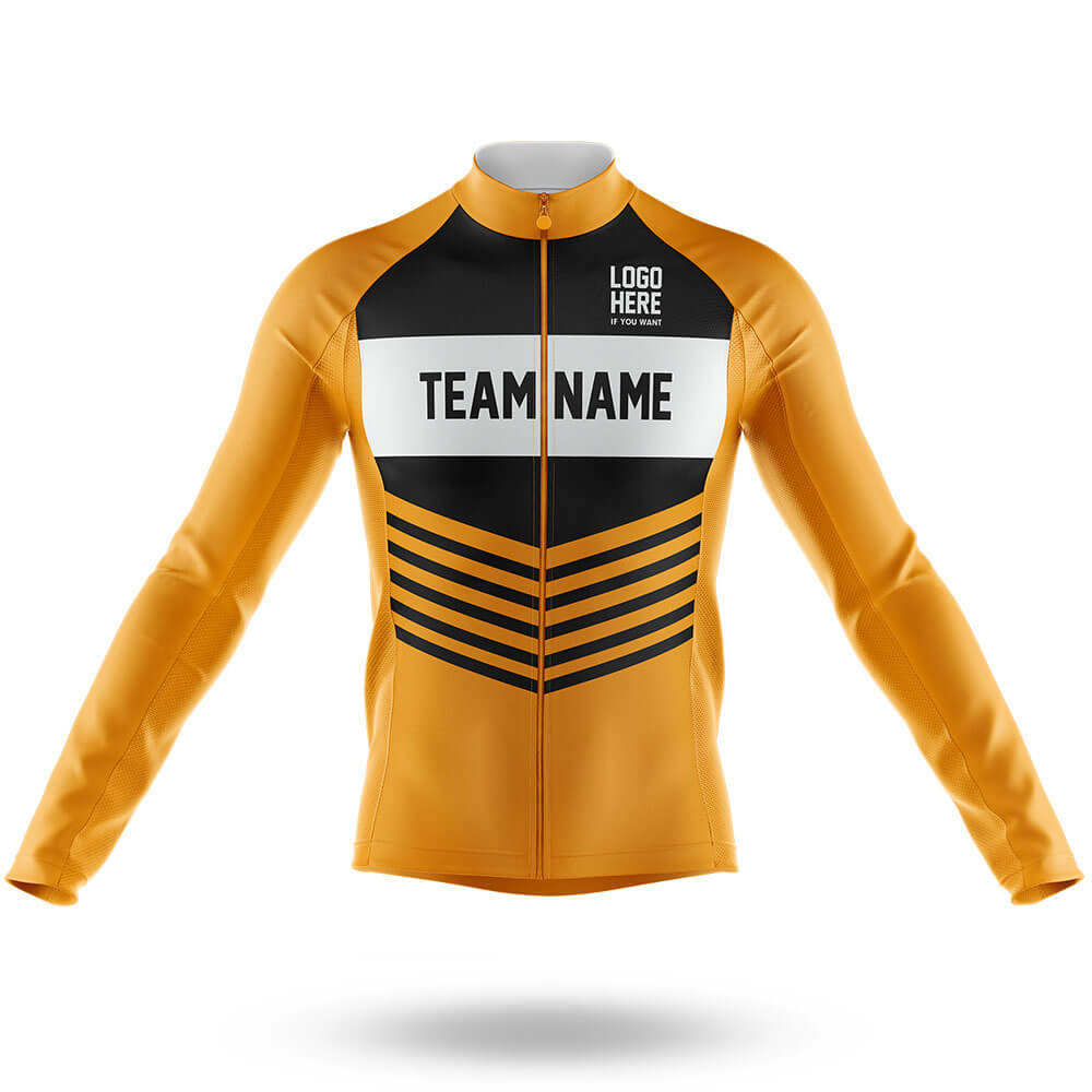Custom Team Name V20 Yellow - Men's Cycling Kit