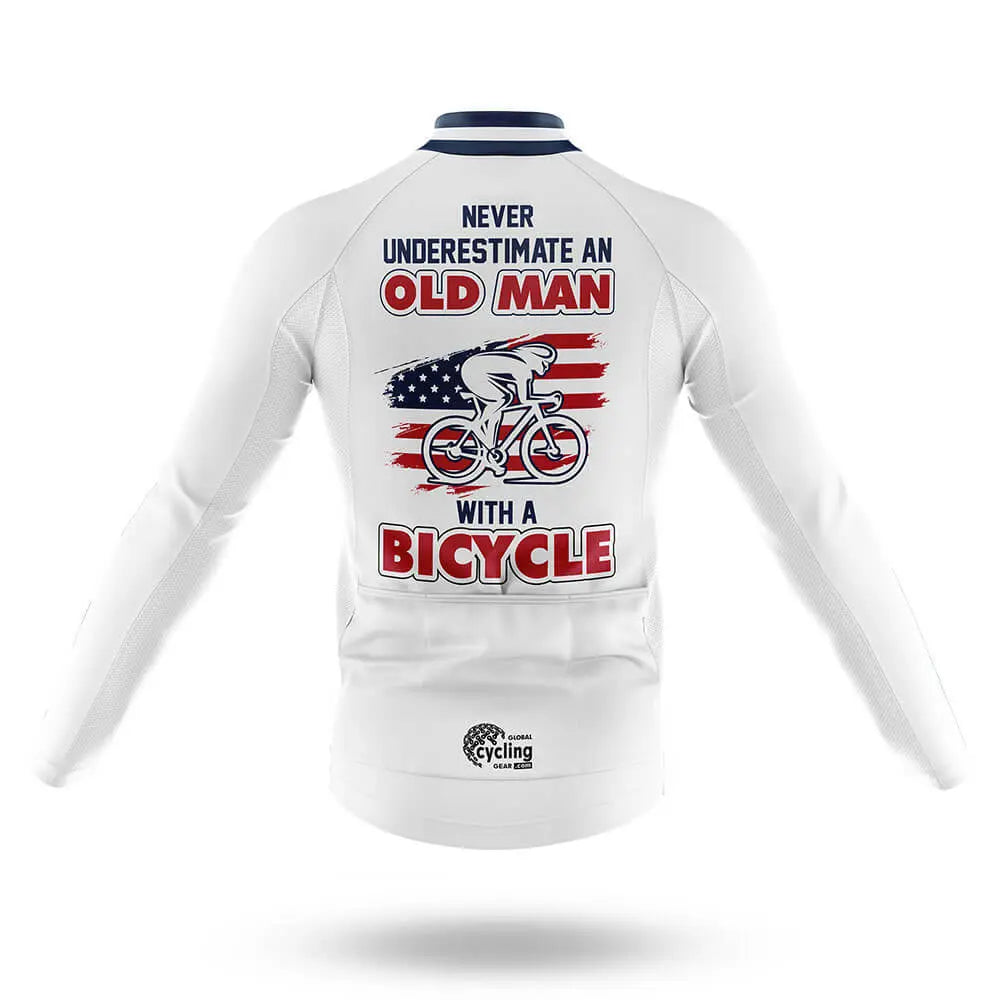 Old Man V9 - White - Men's Cycling Kit