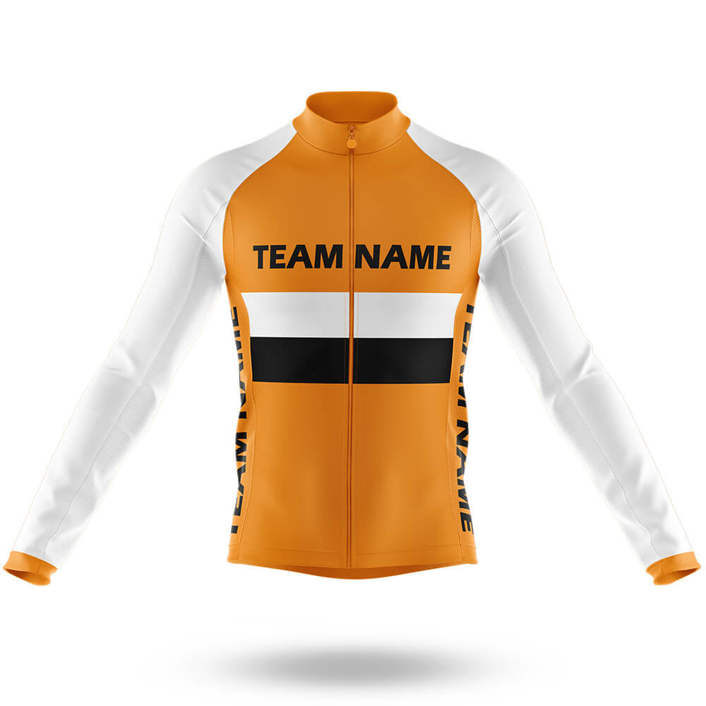 Custom Team Name M2 Orange - Men's Cycling Kit
