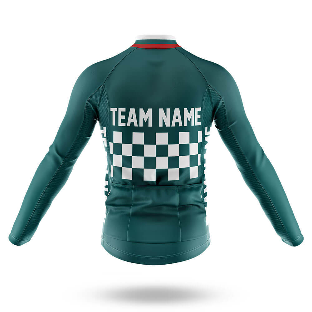 Custom Team Name M7 Green - Men's Cycling Kit