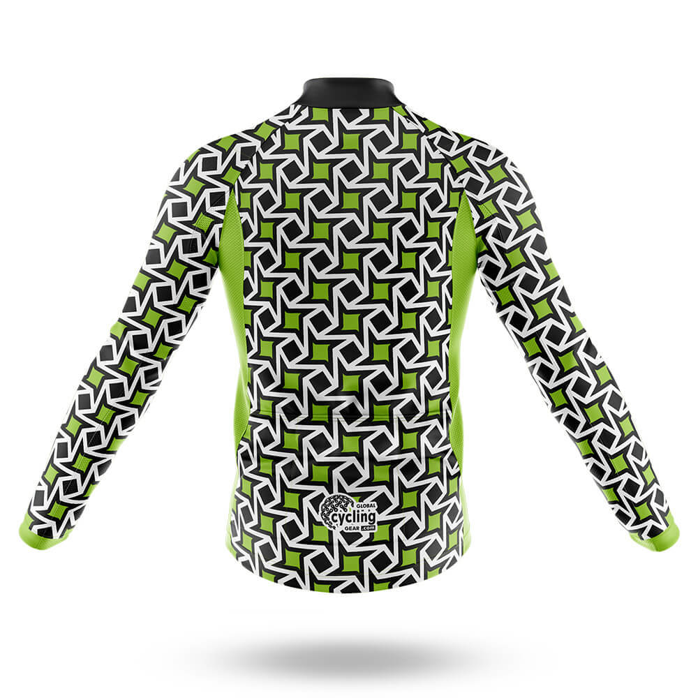 Tiny Pattern - Green - Men's Cycling Kit