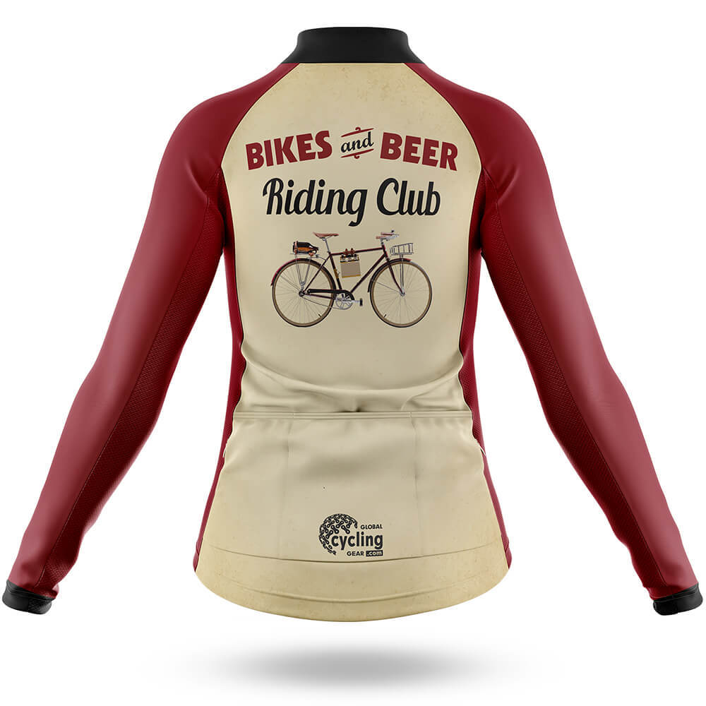 Retro Beer Riding Club Vintage - Women's Cycling Kit