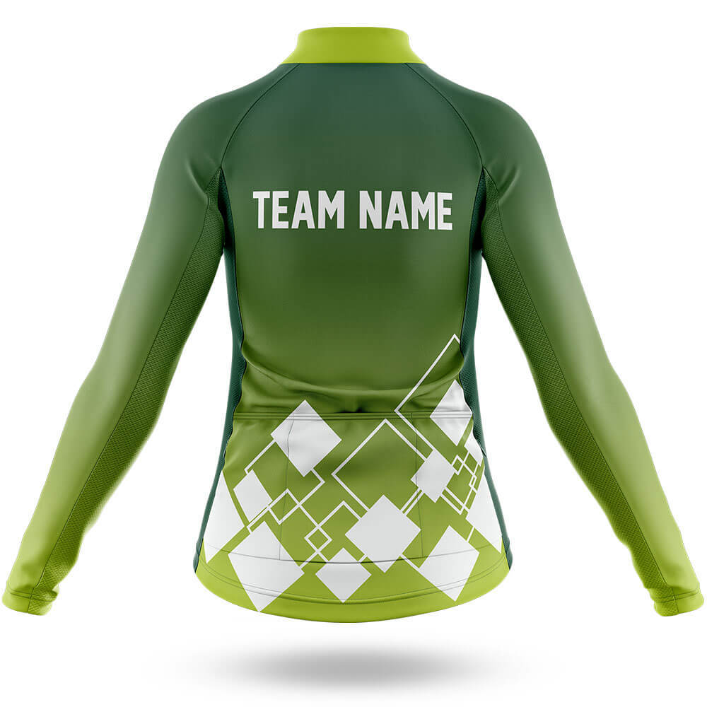 Custom Team Name V19 Green - Women's Cycling Kit