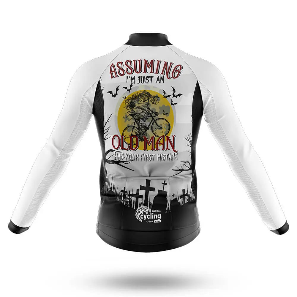 Assuming Old Man V3 - White - Men's Cycling Kit