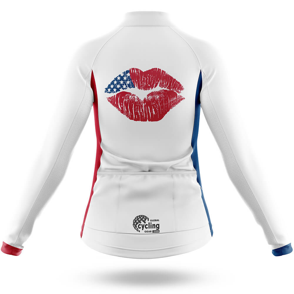 American Flag Lips - Women's Cycling Kit