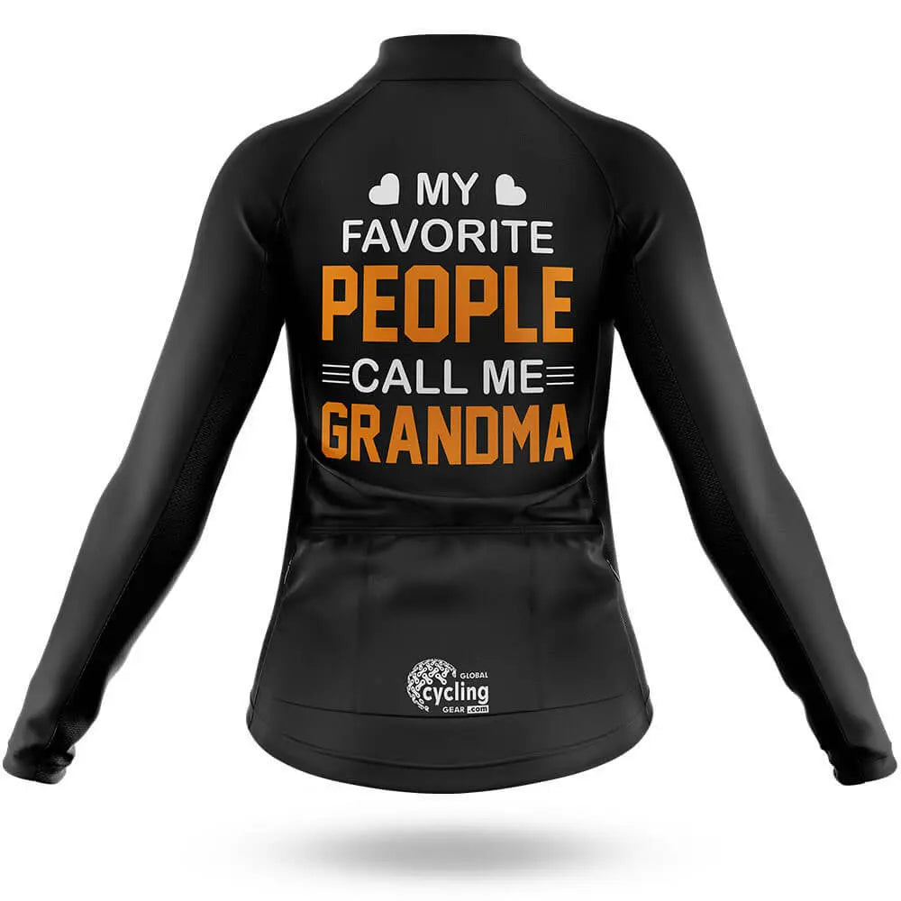 Call Me Grandma - Black - Women Cycling Kit