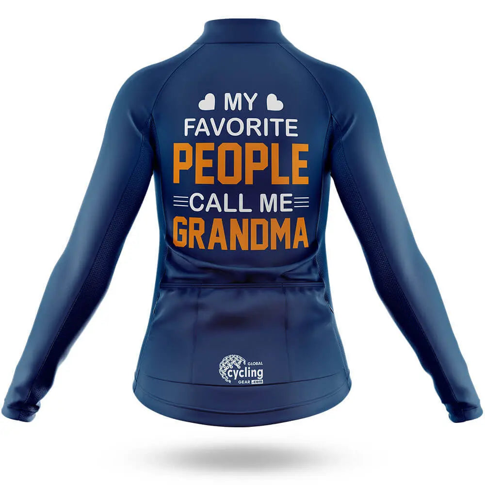 Call Me Grandma - Navy - Women Cycling Kit