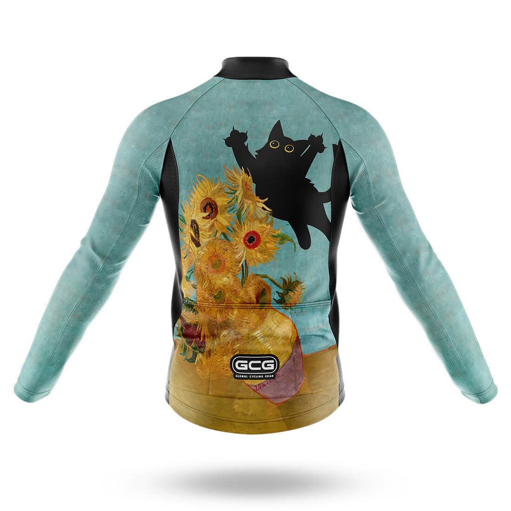 Black Cat Sunflower - Men's Cycling Kit
