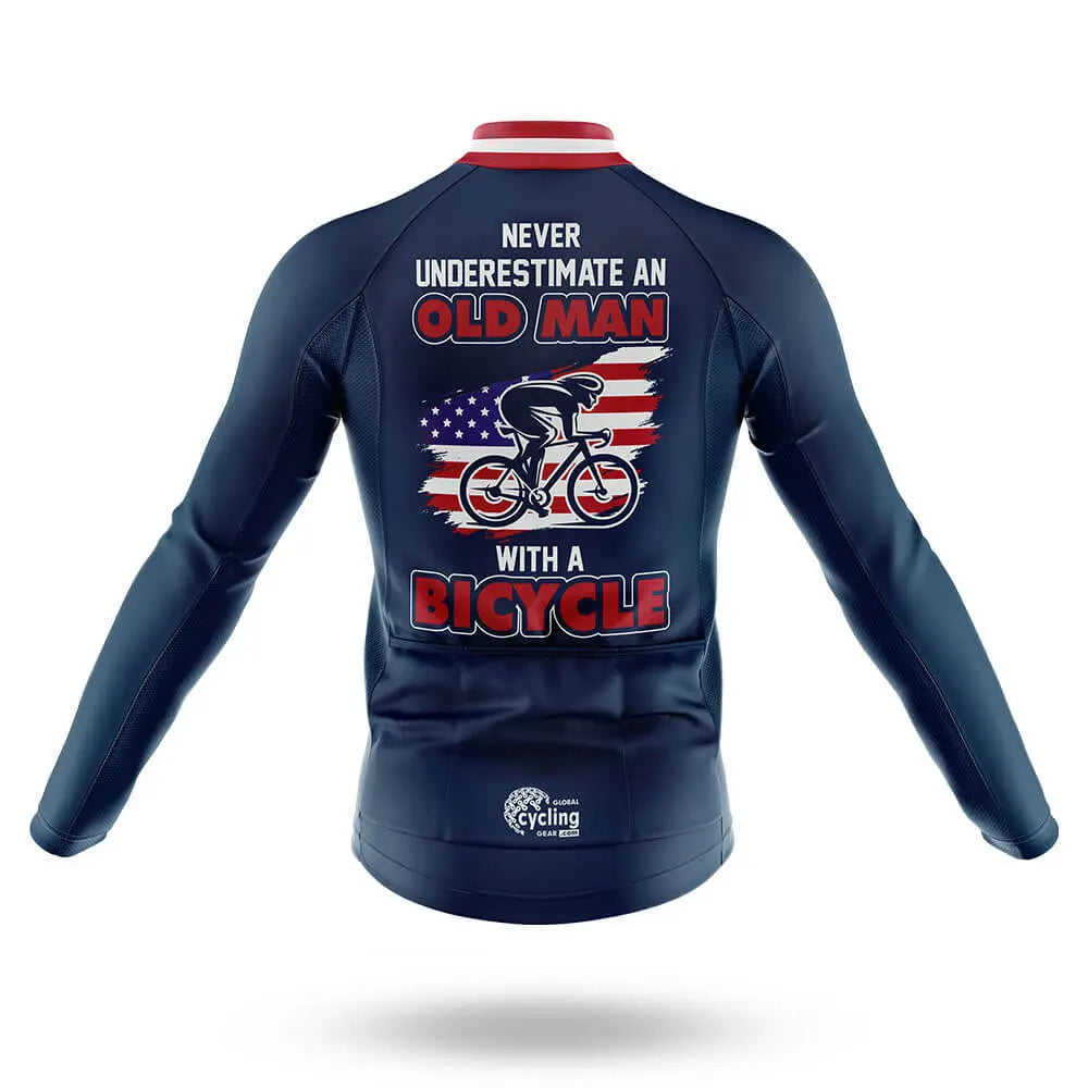 Old Man V9 - Navy - Men's Cycling Kit