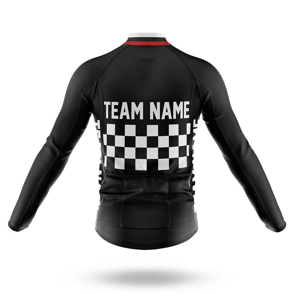 Custom Team Name M7 Black - Men's Cycling Kit