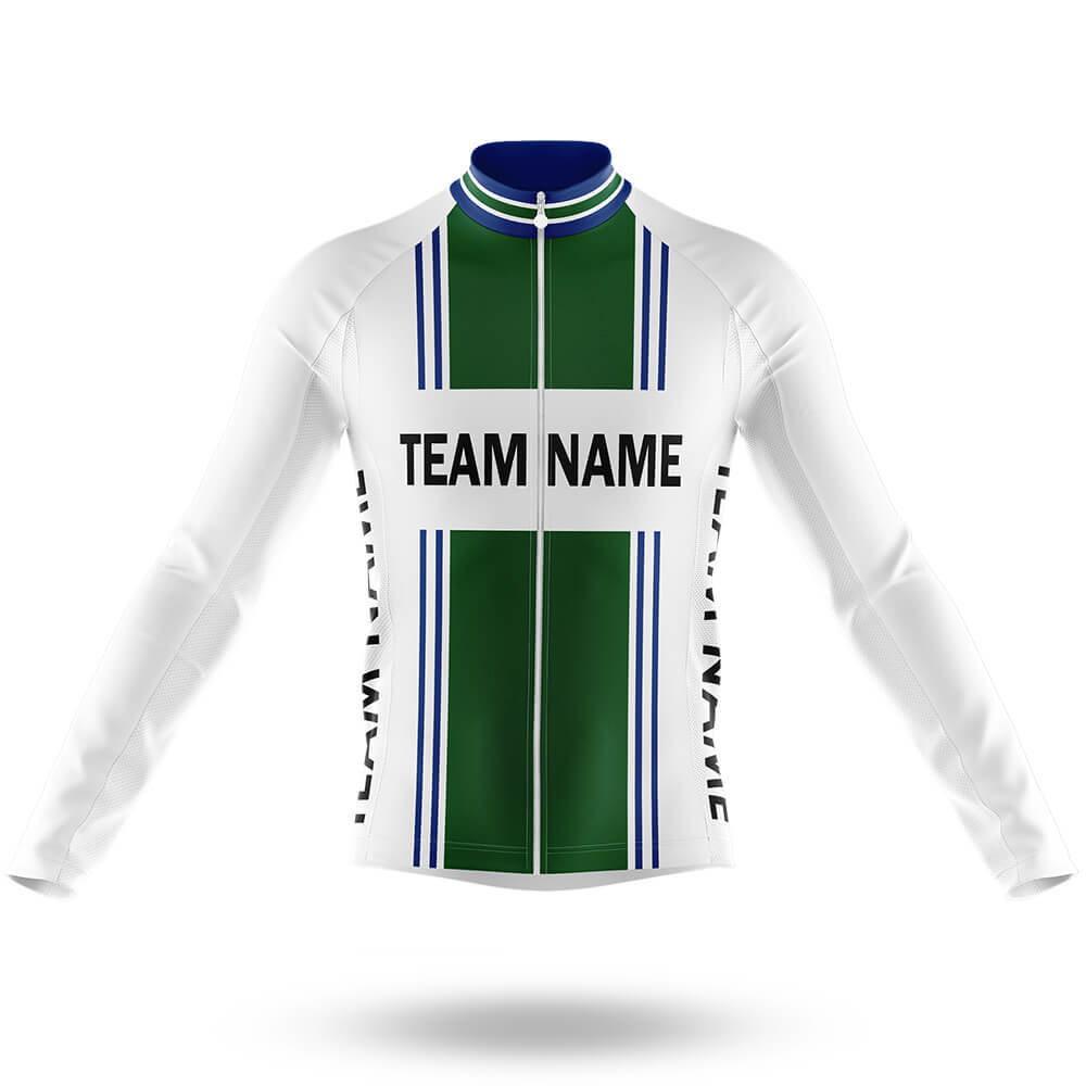 Custom Team Name M4 Green - Men's Cycling Kit