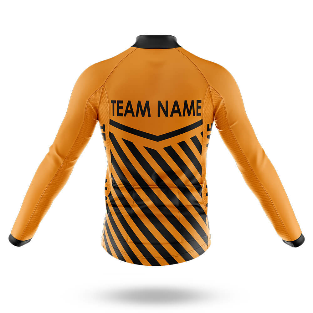 Custom Team Name M3 Orange - Men's Cycling Kit