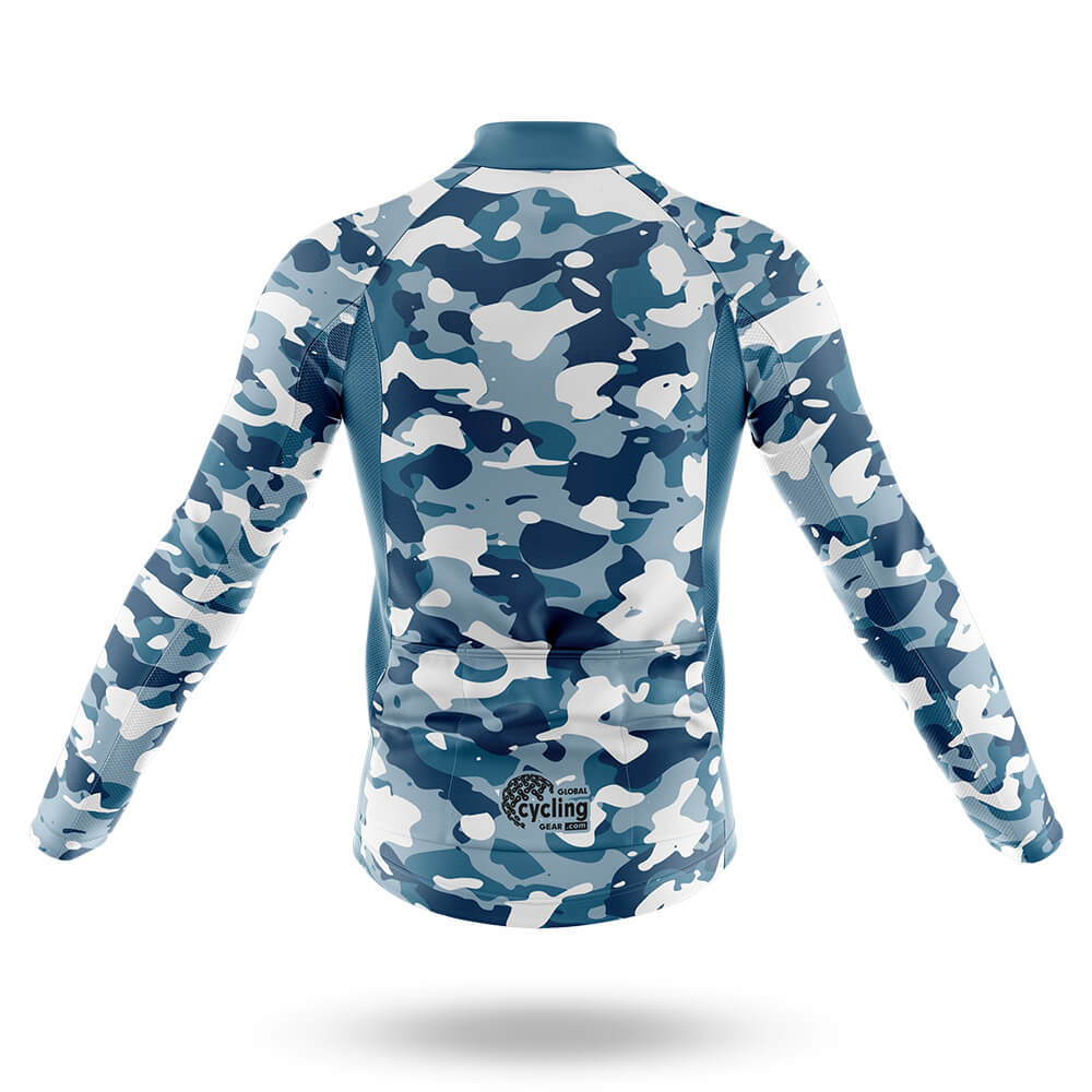 Blue Camo Cycling Jersey