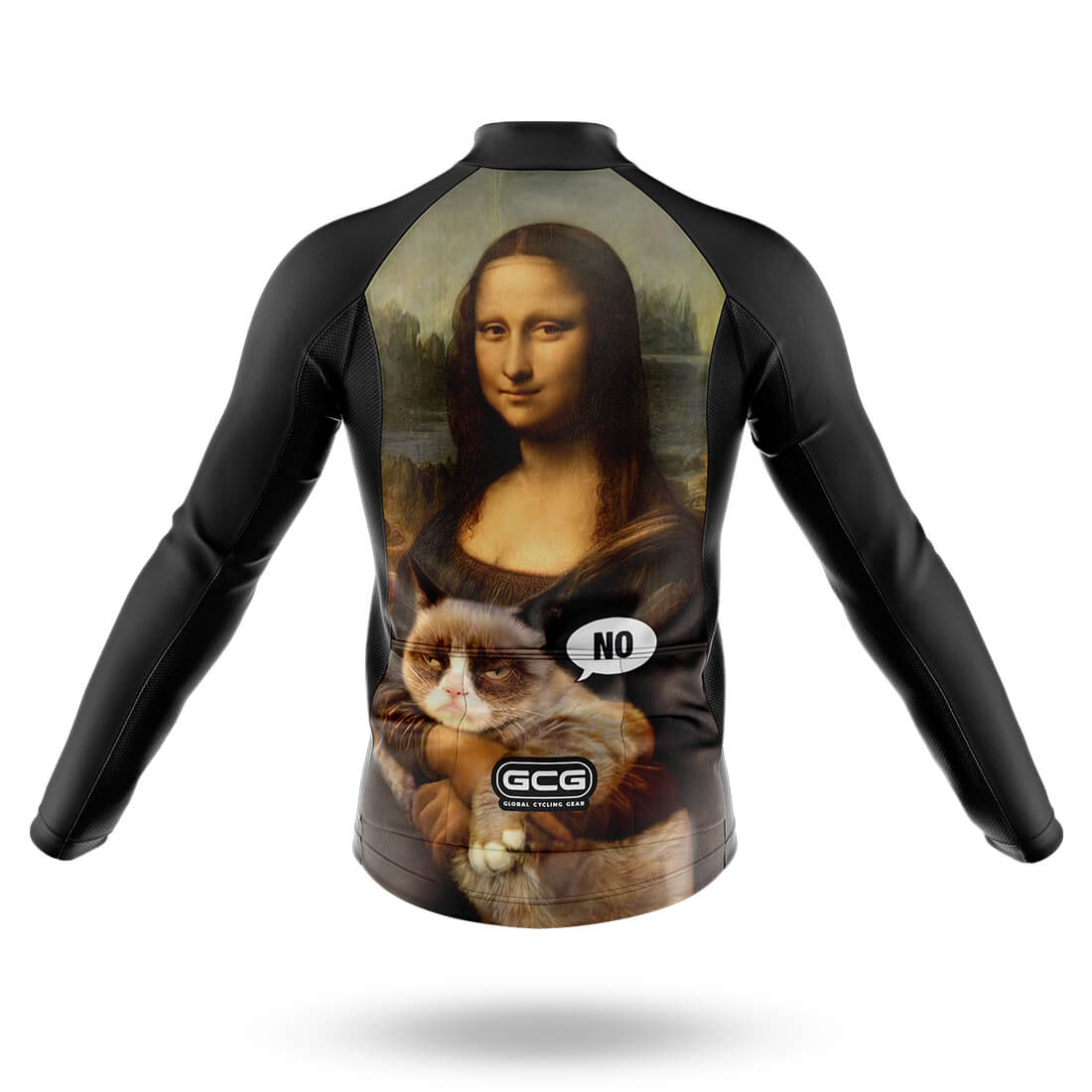 Mona Lisa With Cat - Men's Cycling Kit
