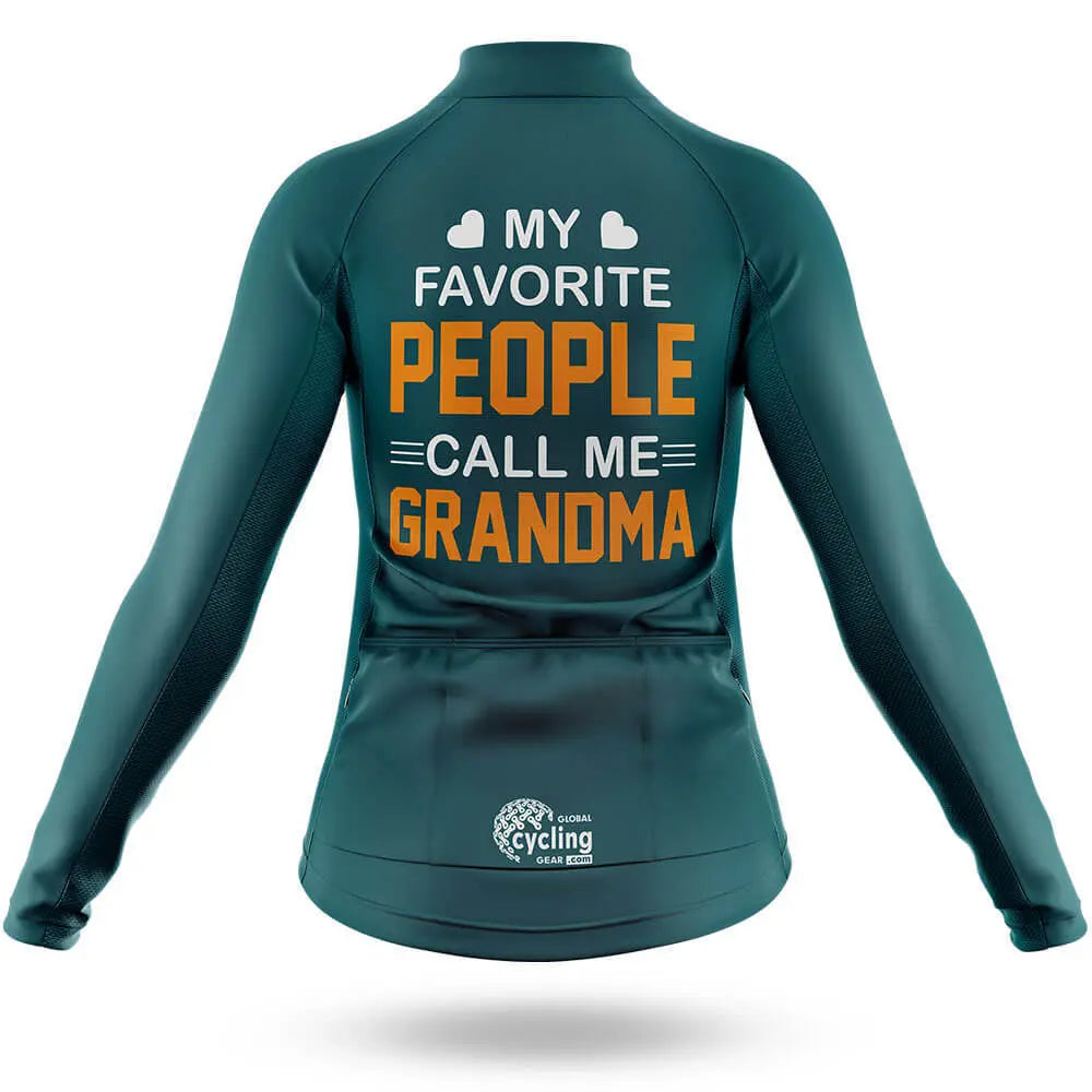 Call Me Grandma - Green - Women Cycling Kit