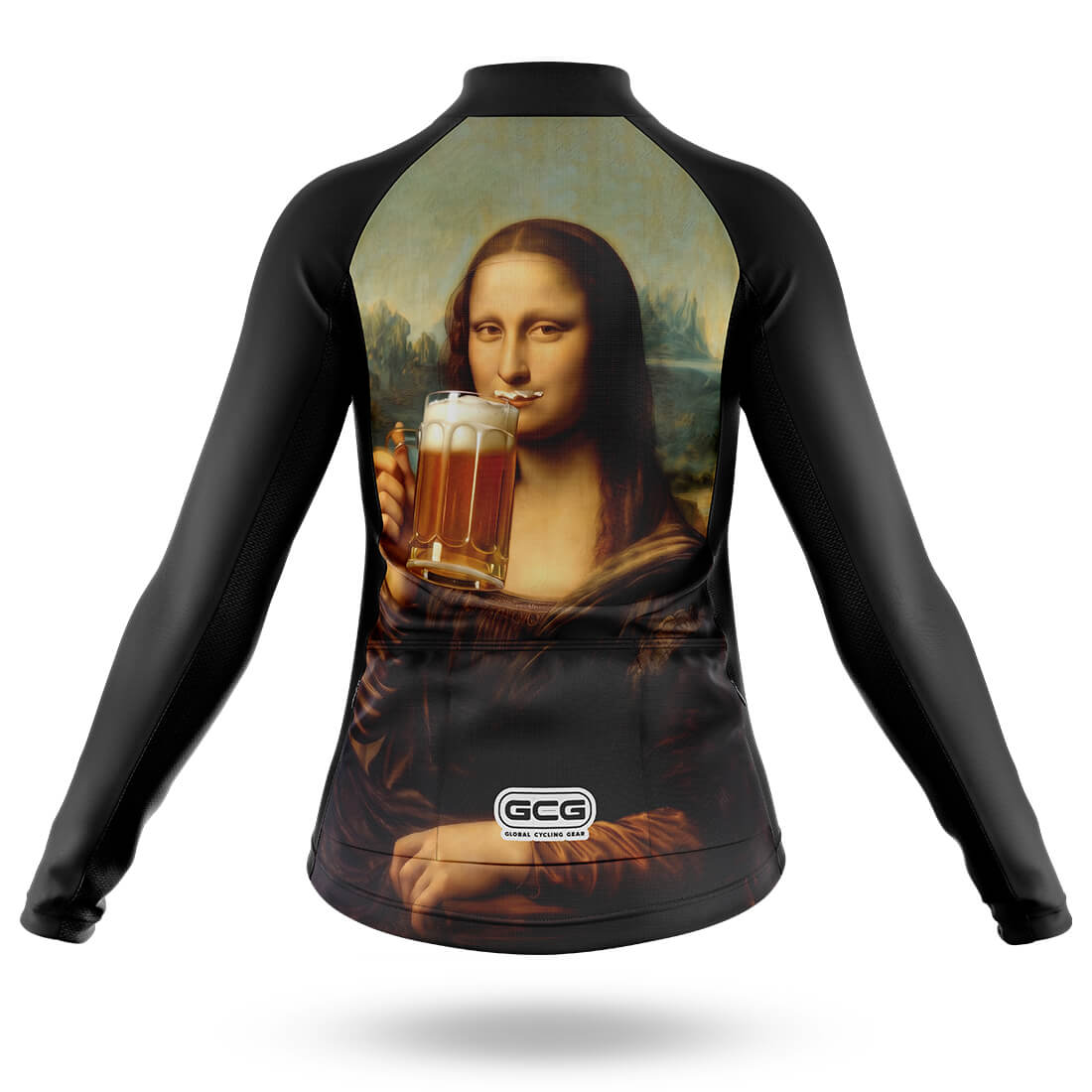 Mona Lisa Drinking Beer - Women's Cycling Kit
