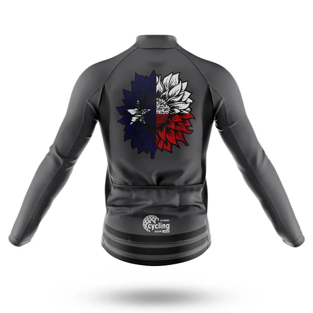 Texas Sunflower - Grey - Men's Cycling Kit