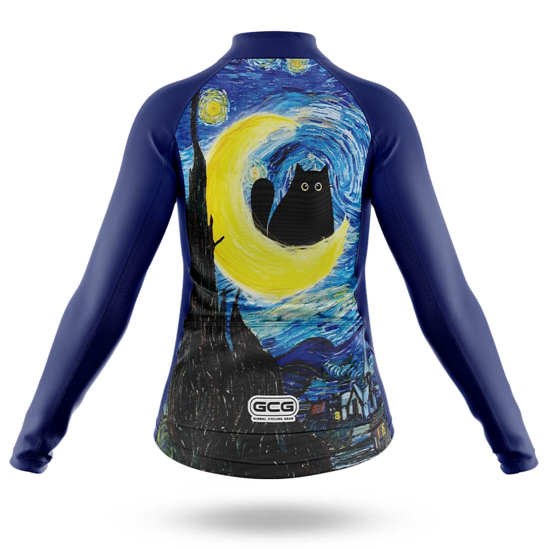 Starry Night Cat - Women's Cycling Kit