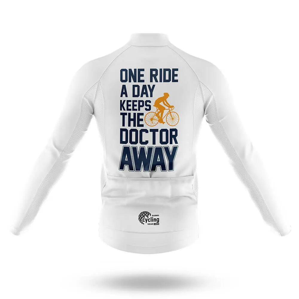 One Ride A Day - White - Men's Cycling Kit