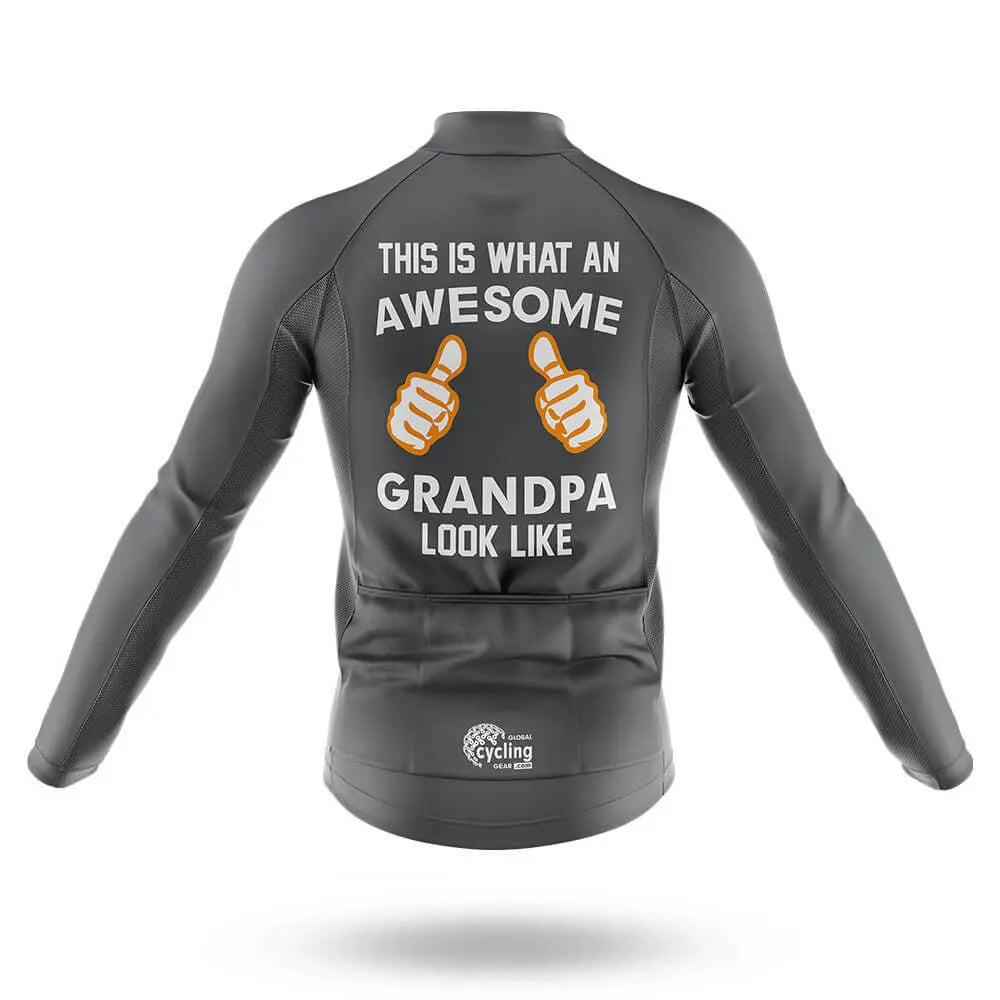 Awesome Grandpa V3 - Grey - Men's Cycling Kit
