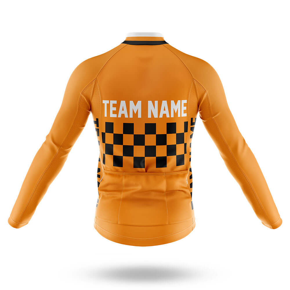 Custom Team Name M7 Orange - Men's Cycling Kit