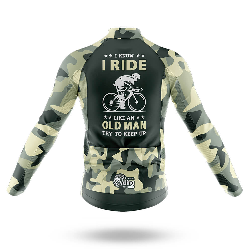 I Ride Like An Old Man V8 - Men's Cycling Kit
