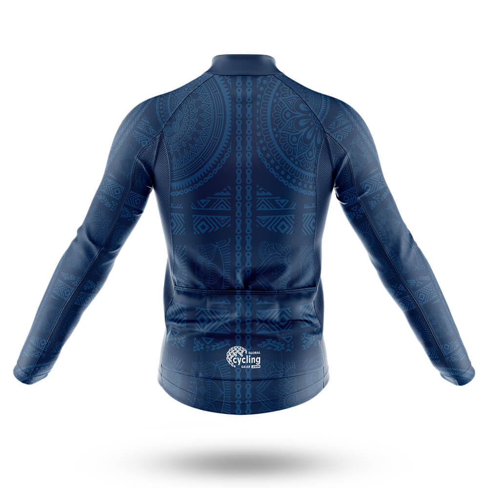 Blue Bike Pattern - Men's Cycling Kit