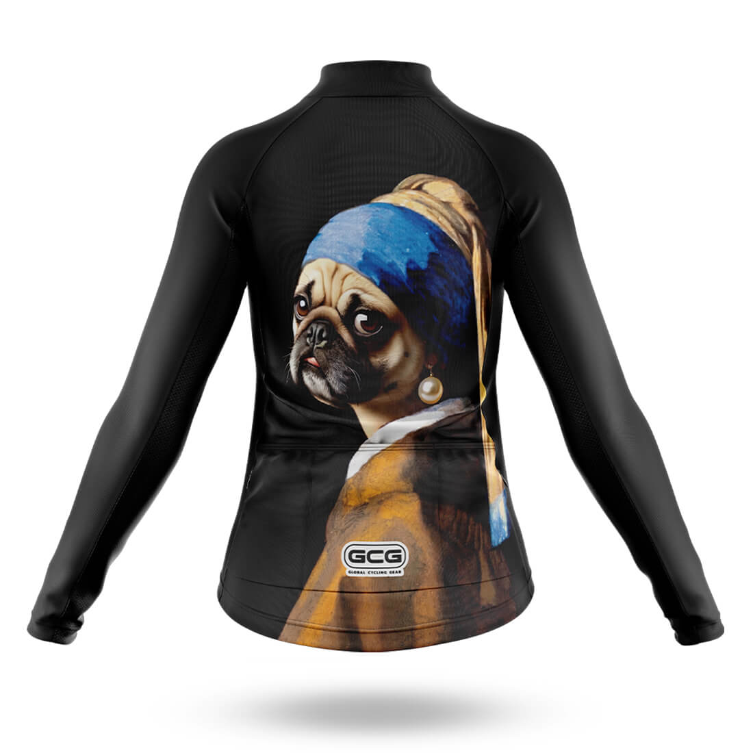 Pearl Earring Pug Dog - Women's Cycling Kit