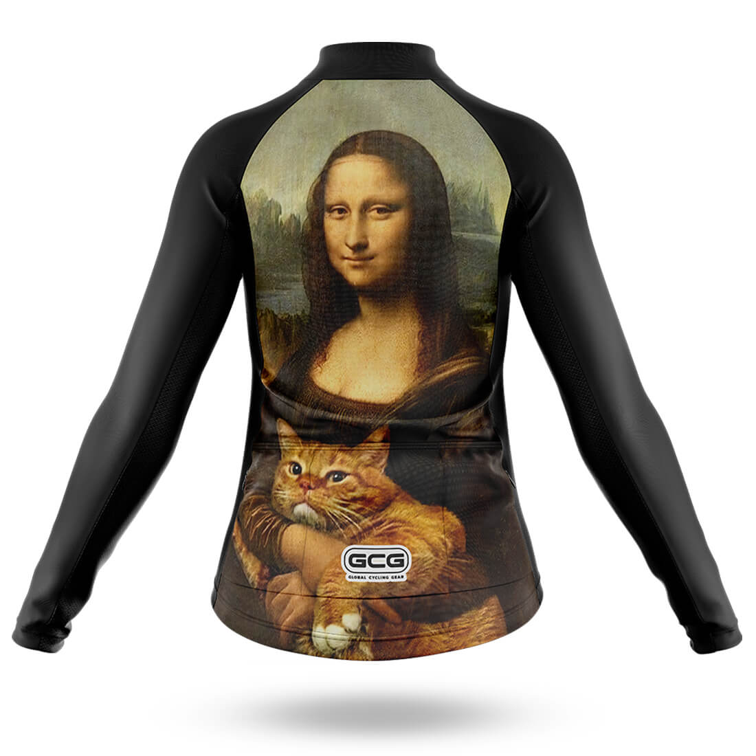 Mona Lisa With Orange Cat - Women's Cycling Kit