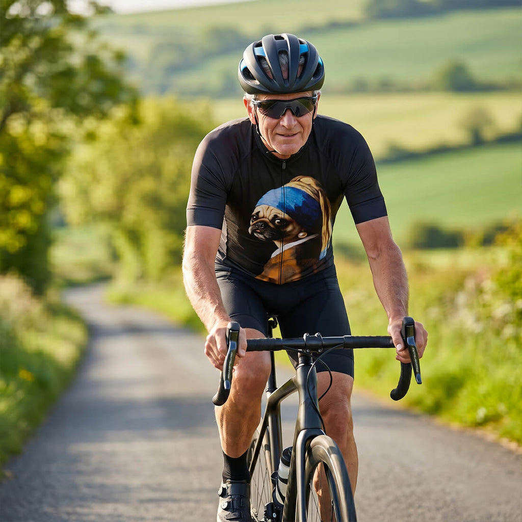 Pearl Earring Pug Dog - Men's Cycling Kit