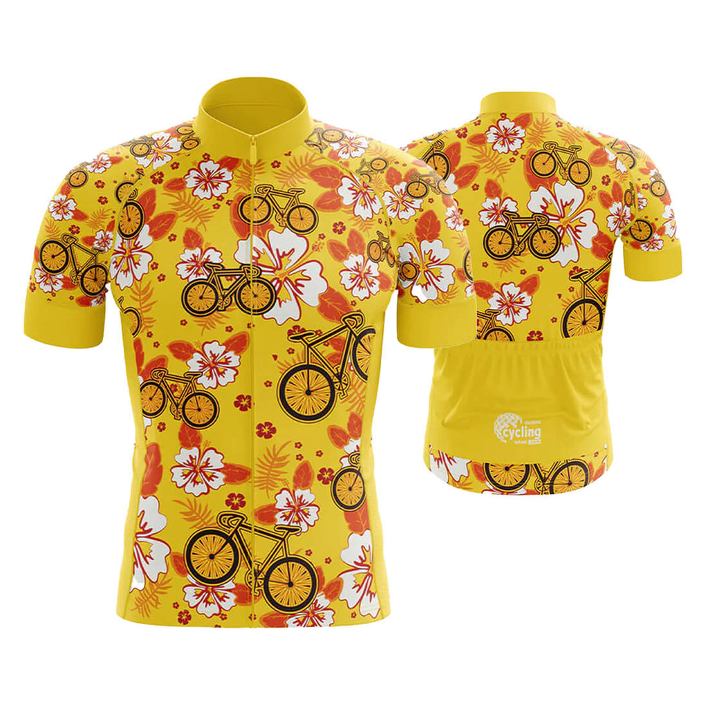 Floral Cycling Jersey for Men