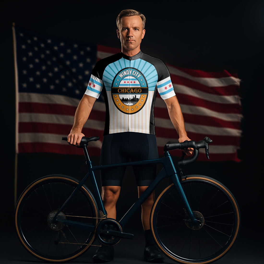 Chicago Cycling Jersey for Men