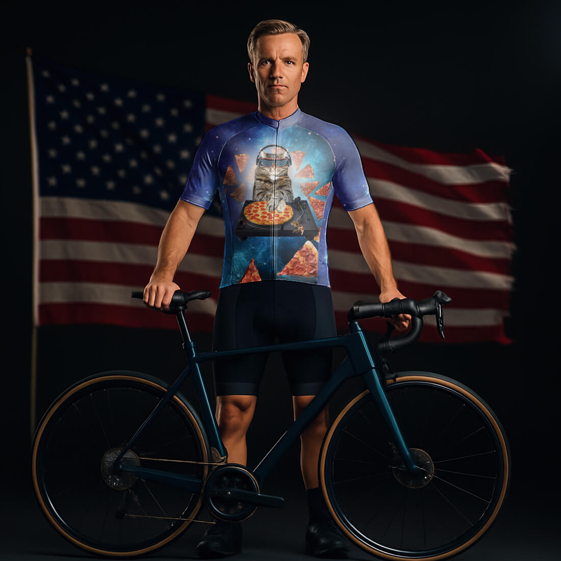 Cat Cycling Jersey for Men