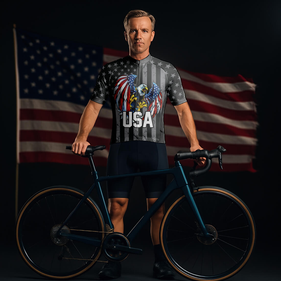 USA Eagle Cycling Jersey for Men