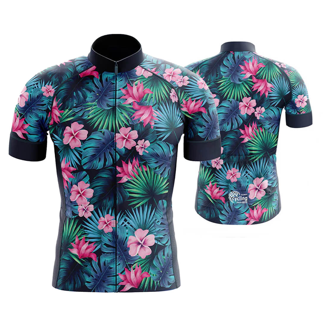 Floral Cycling Jersey for Men
