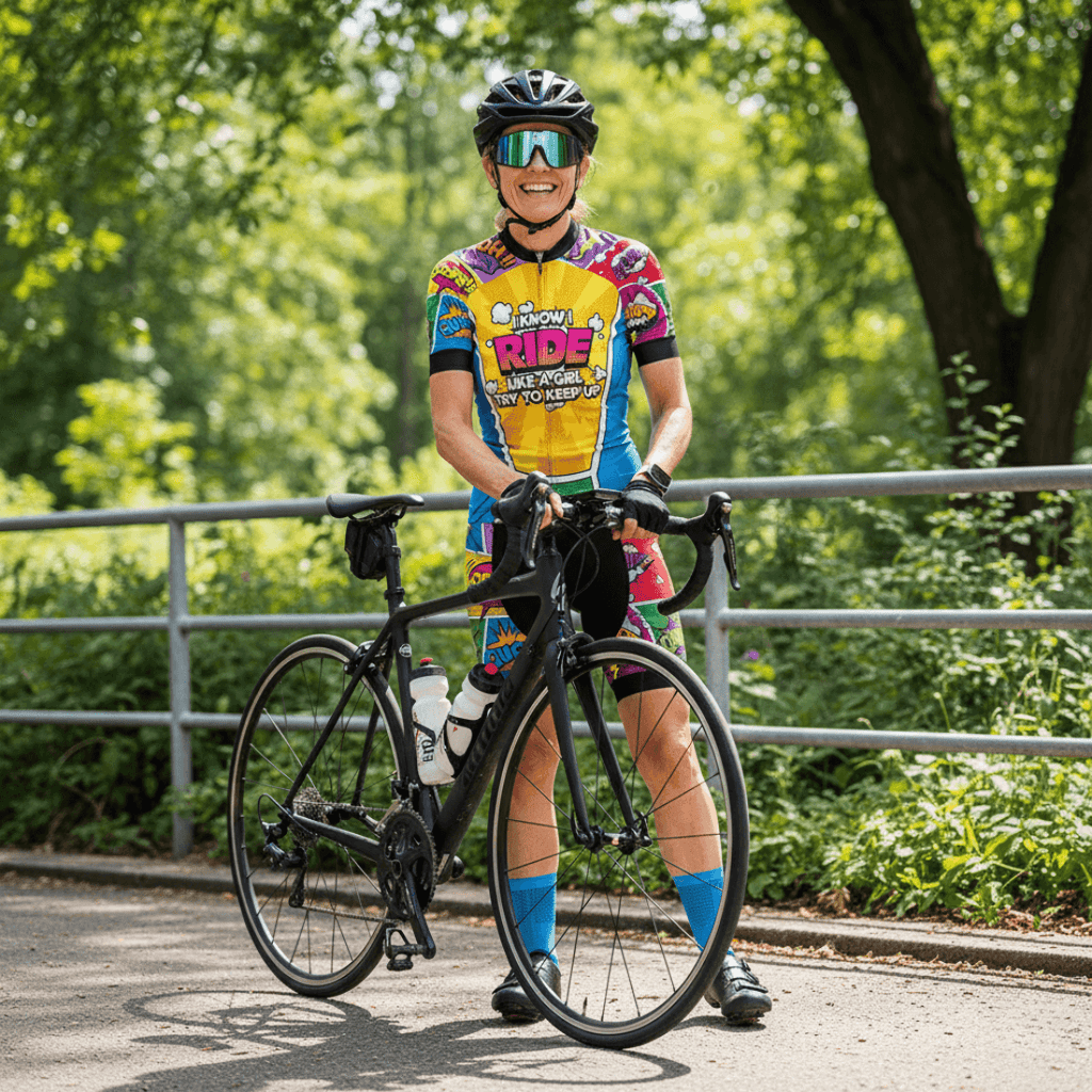 Like A Girl Comic - Women's Cycling Kit