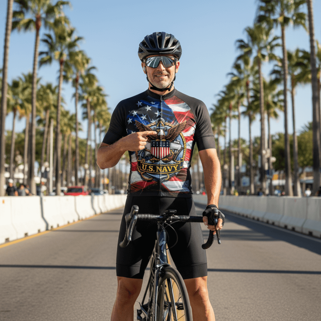 Navy Eagle - Men's Cycling Kit