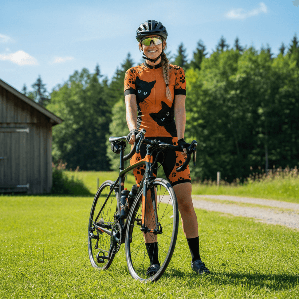 Peek A Boo Cat - Women's Cycling Kit