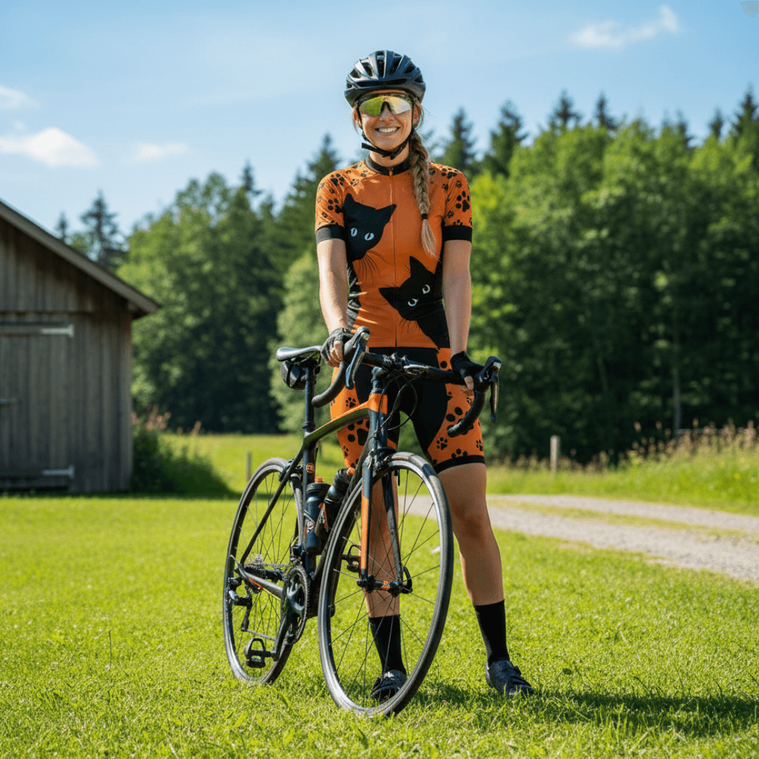 Peek A Boo Cat - Women's Cycling Kit