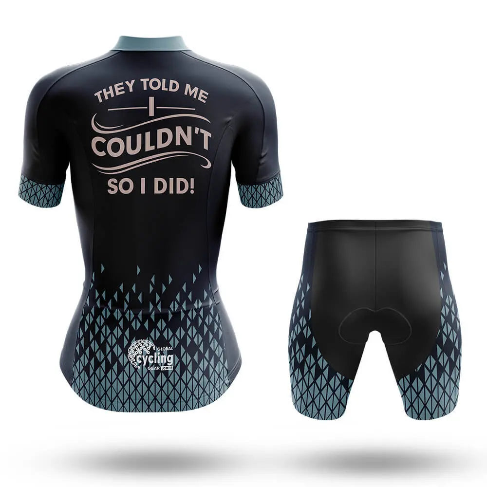 So I Did V2 - Women - Cycling Kit