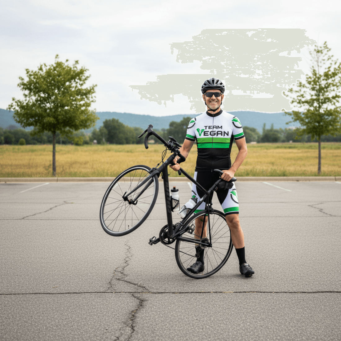 Team Vegan Premium Cycling Jersey - Men's Cycling Kit
