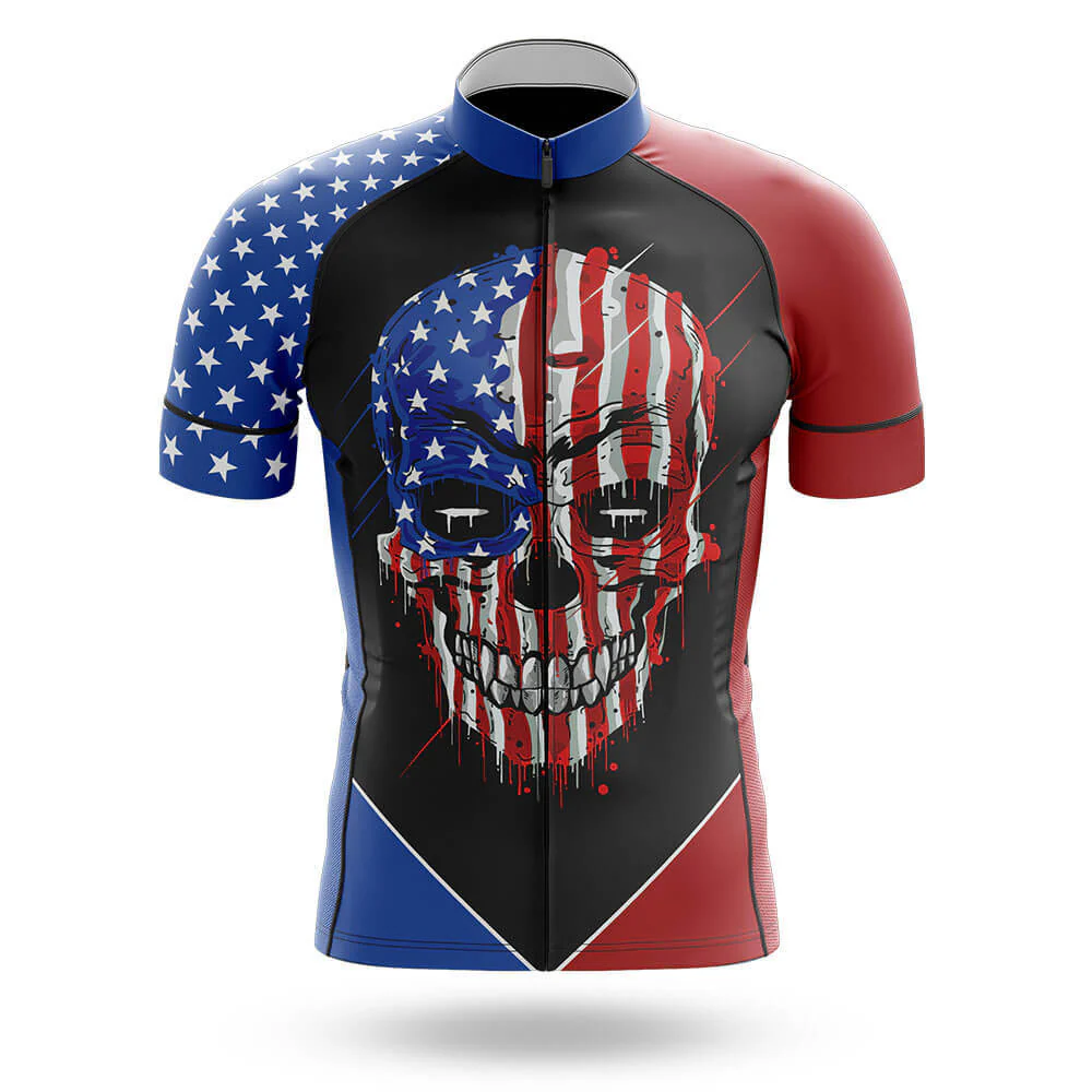 USA Skull Cycling Jersey for Men