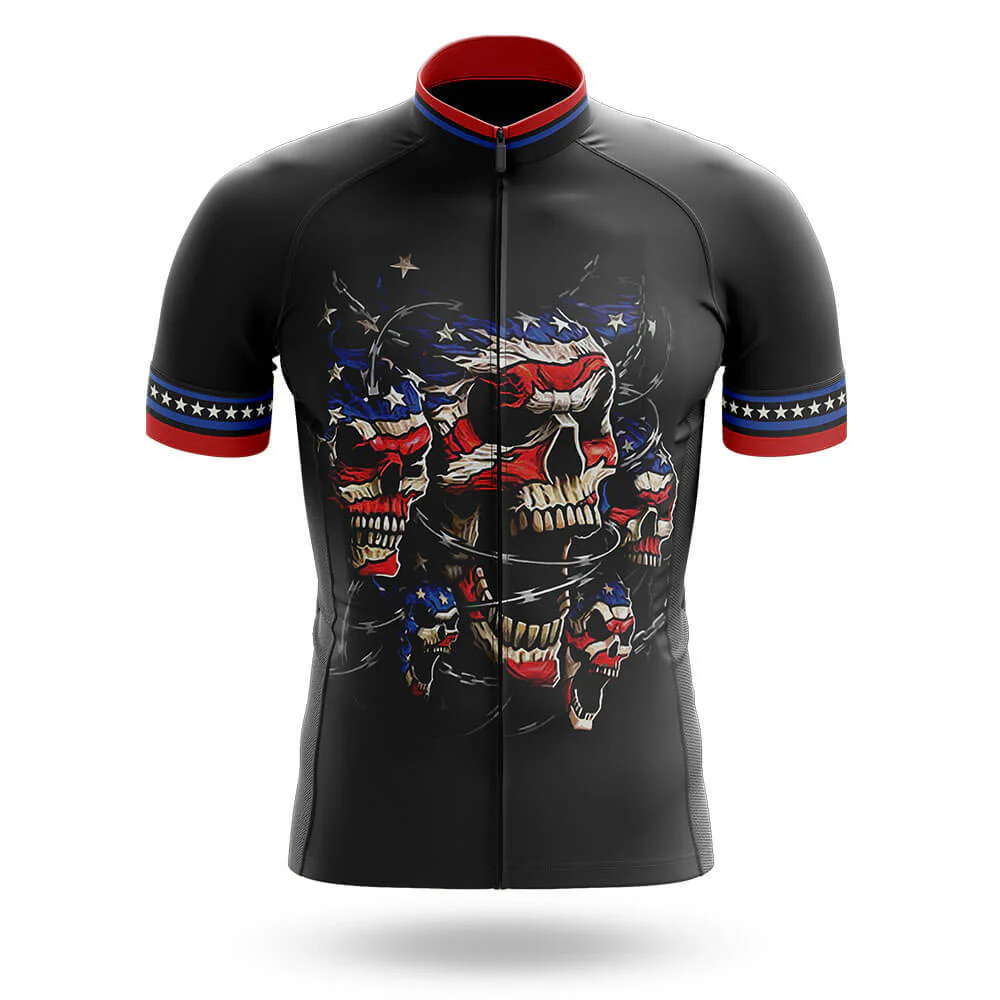 USA Skull Cycling Jersey for Men