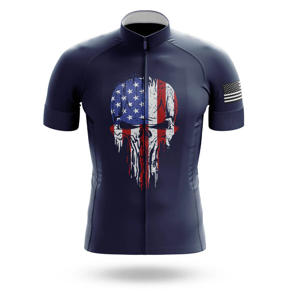 USA Skull Cycling Jersey for Men