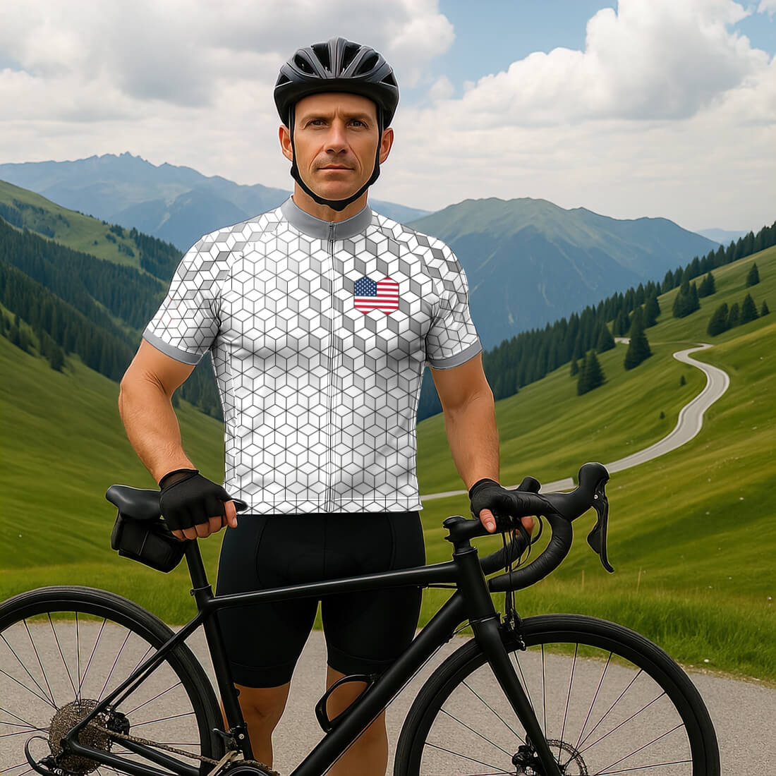 USA Cycling Jersey for Men